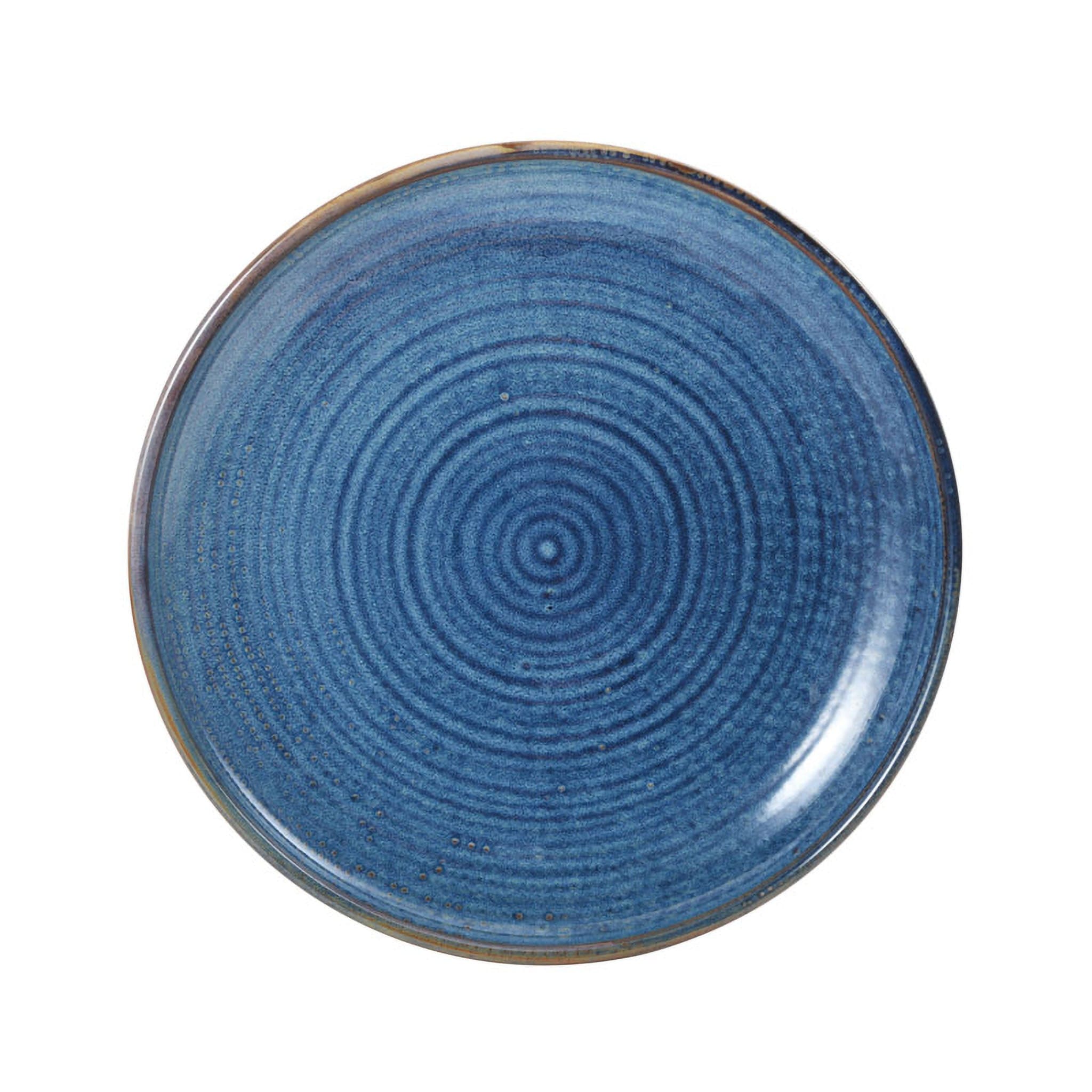 Starlit Porcelain Coupe Plate 11" Blue