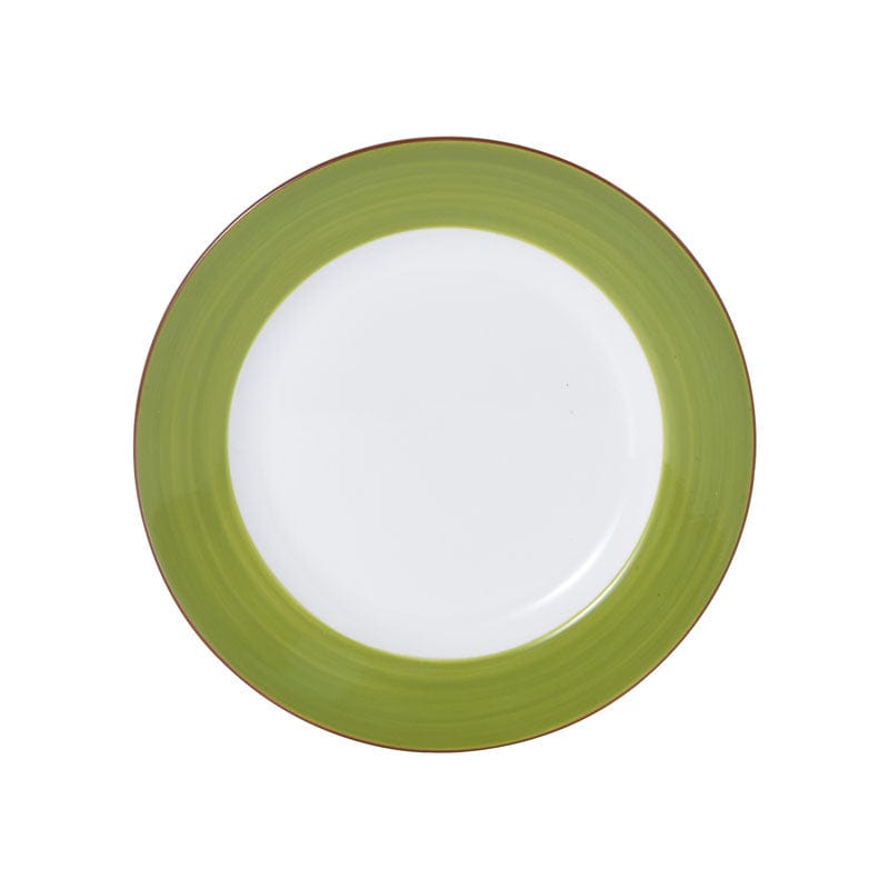 Bistro Sunday Brunch Porcelain Plate 7" Green #color_green
