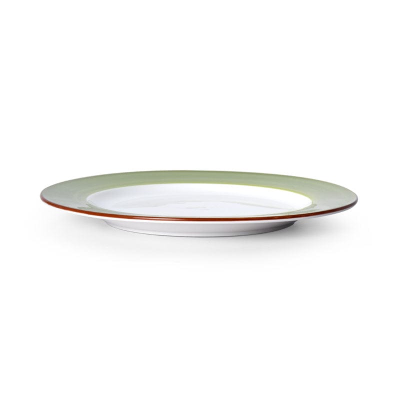 Bistro Sunday Brunch Porcelain Plate 11" Green #color_green