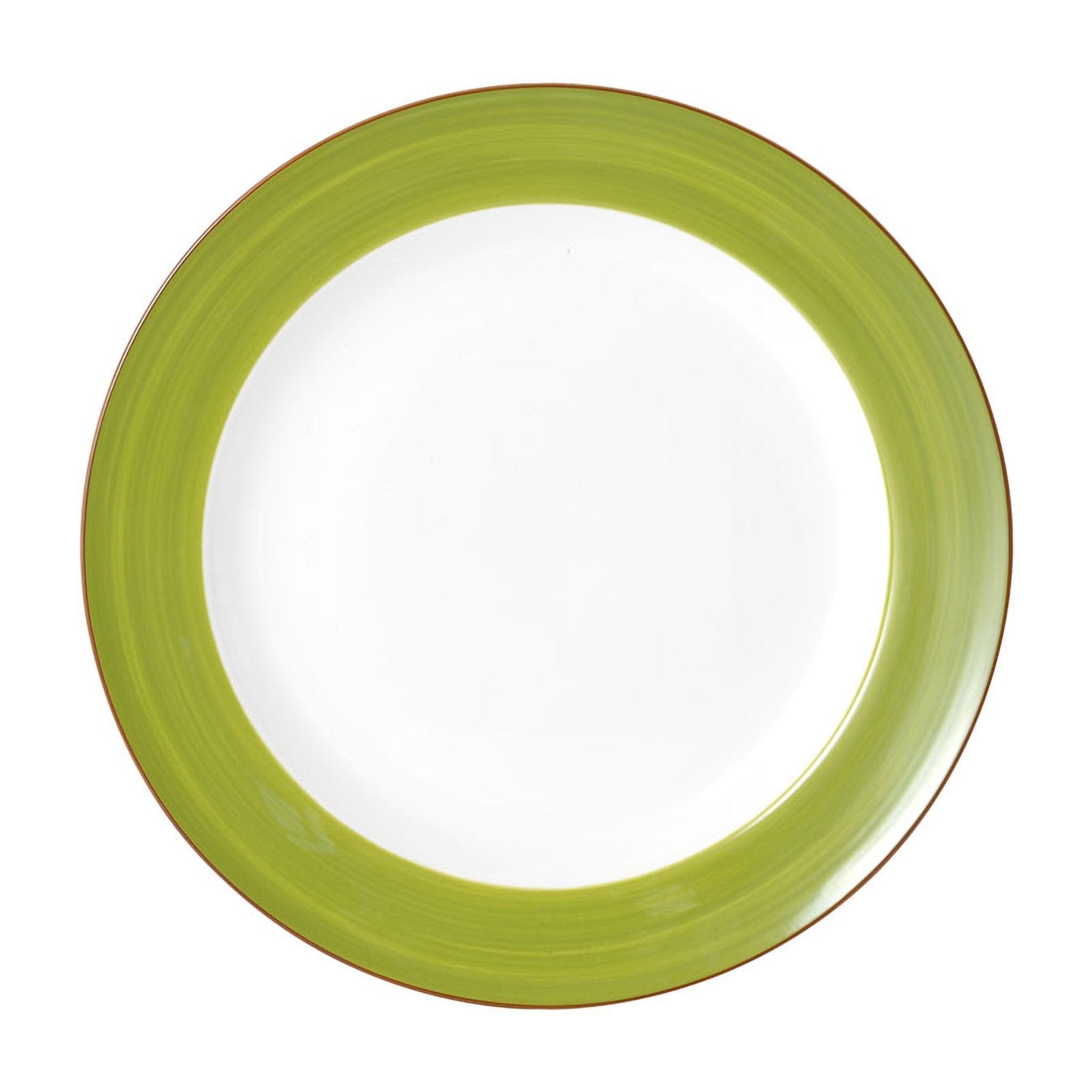 Bistro Sunday Brunch Porcelain Plate 12" Green #color_green