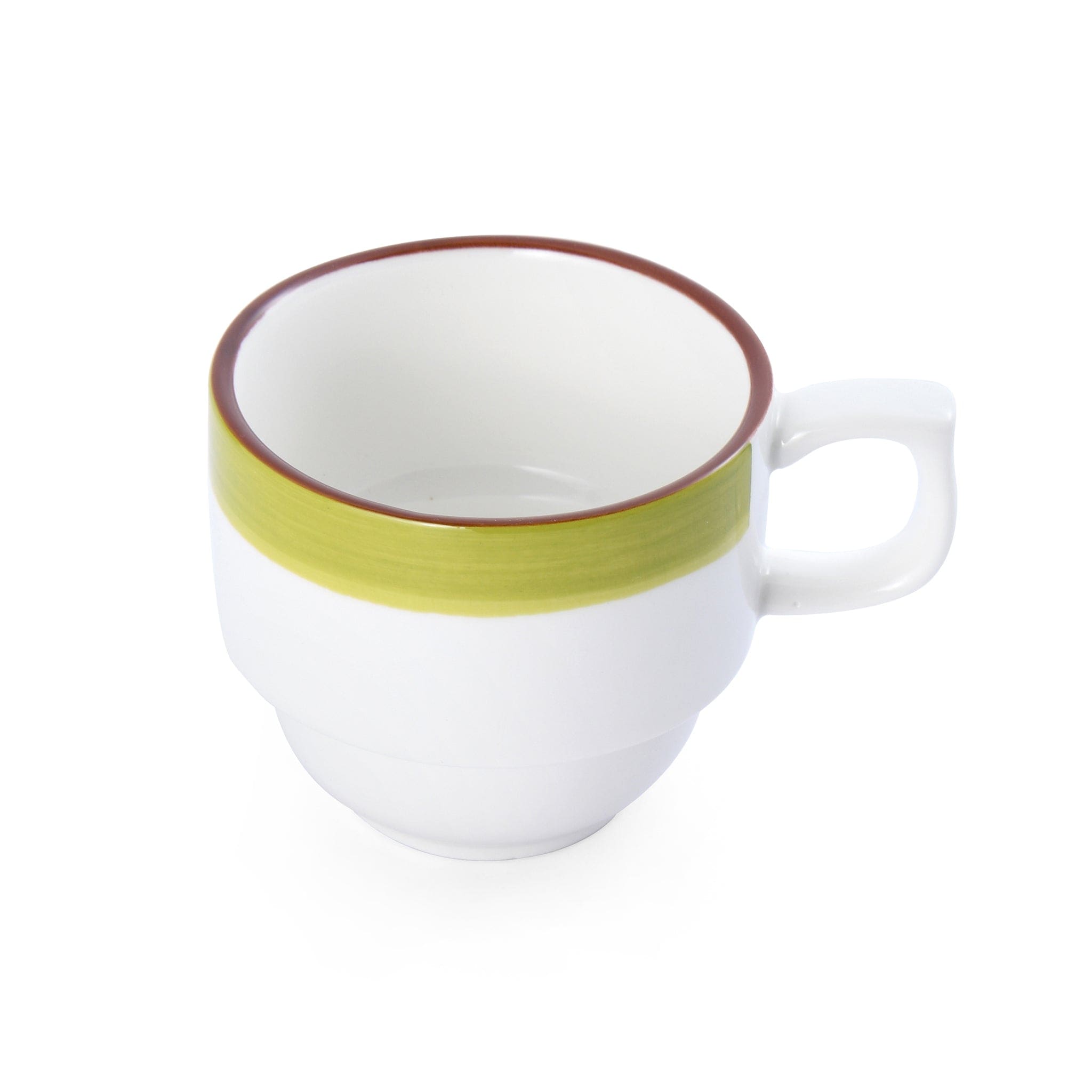 Bistro Sunday Brunch Porcelain Mug 4.4" / 8.5oz Green #color_green