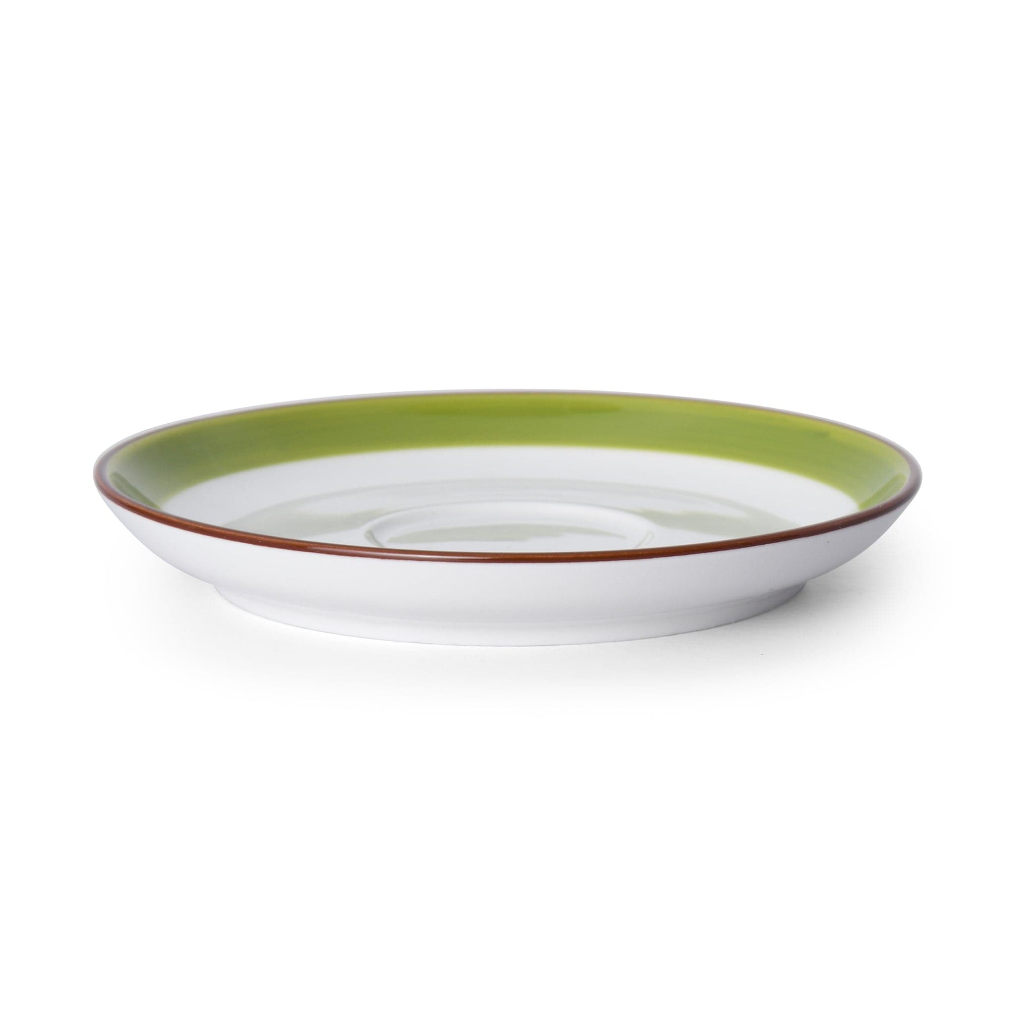 Bistro Sunday Brunch Porcelain Saucer 6" Green #color_green