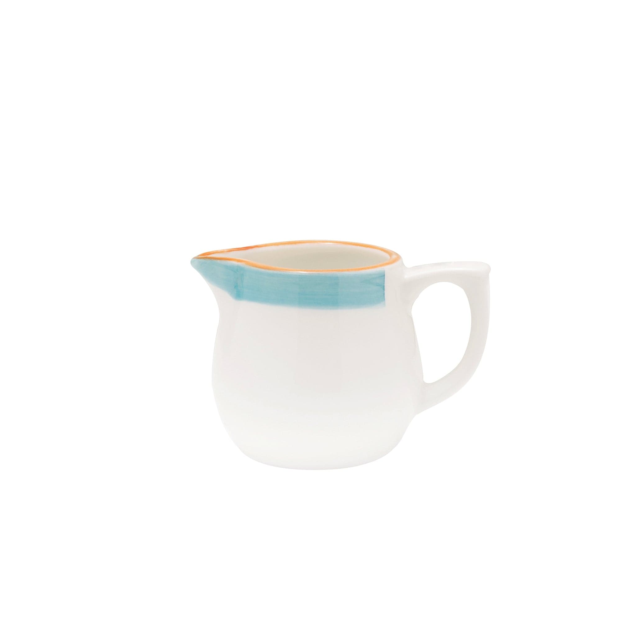 Bistro Sunday Brunch Porcelain Creamer 3.7" / 10.4oz Turquoise