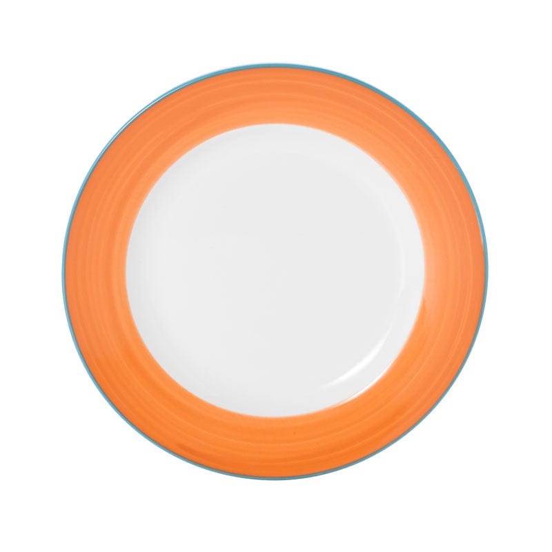 Bistro Sunday Brunch Porcelain Plate 7" Orange #color_orange