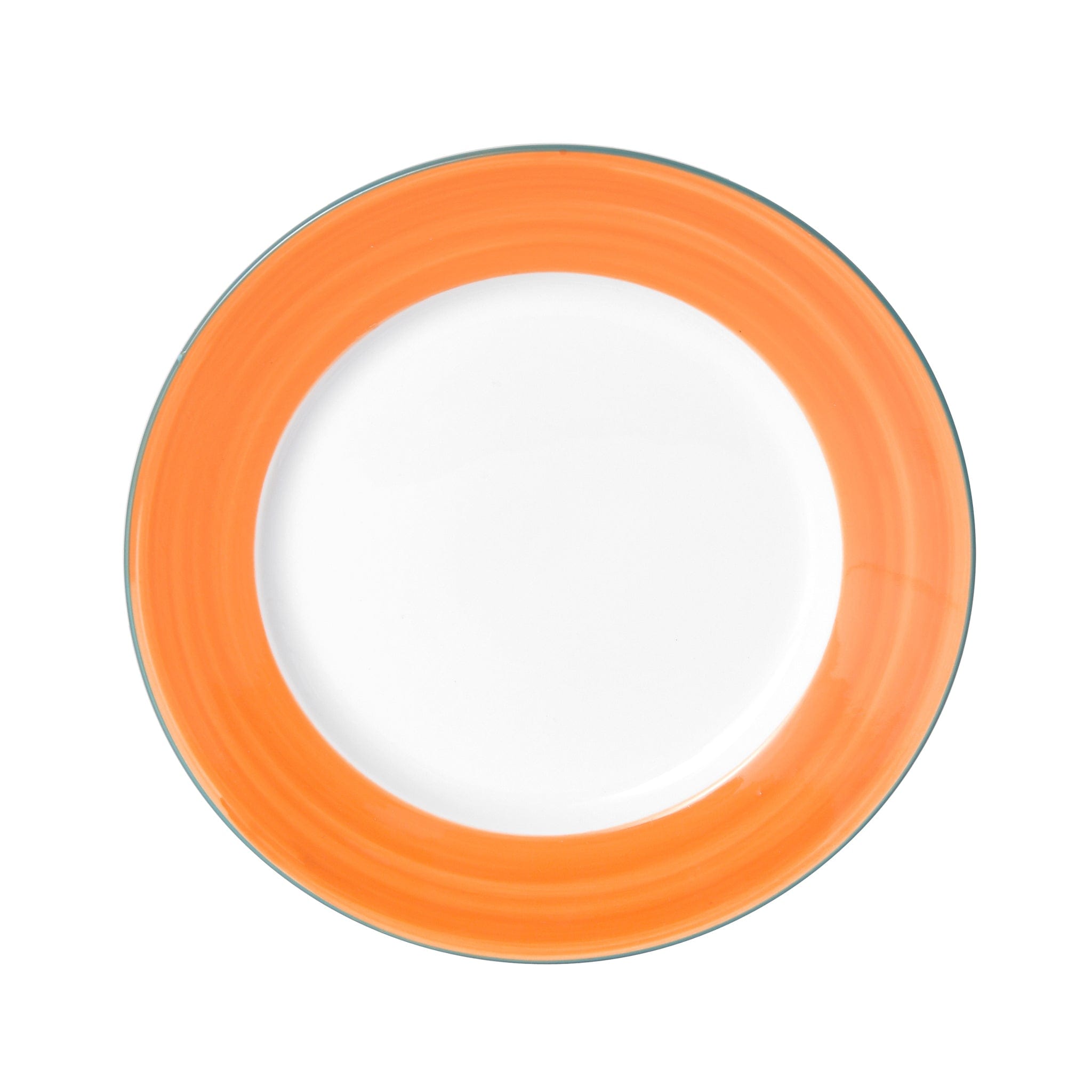 Bistro Sunday Brunch Porcelain Plate 8" Orange #color_orange