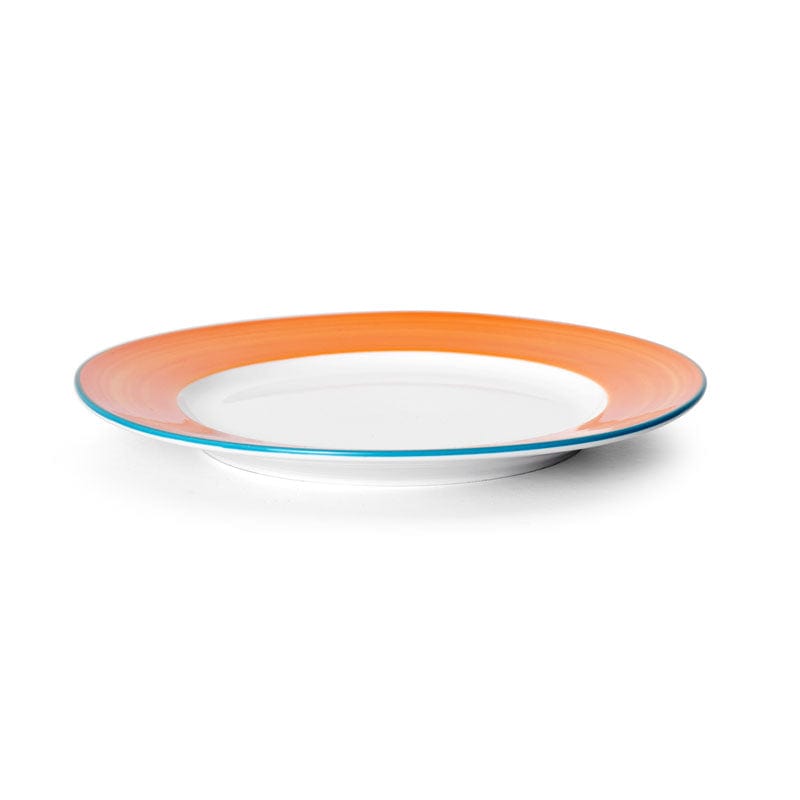 Bistro Sunday Brunch Porcelain Plate 9" Orange #color_orange