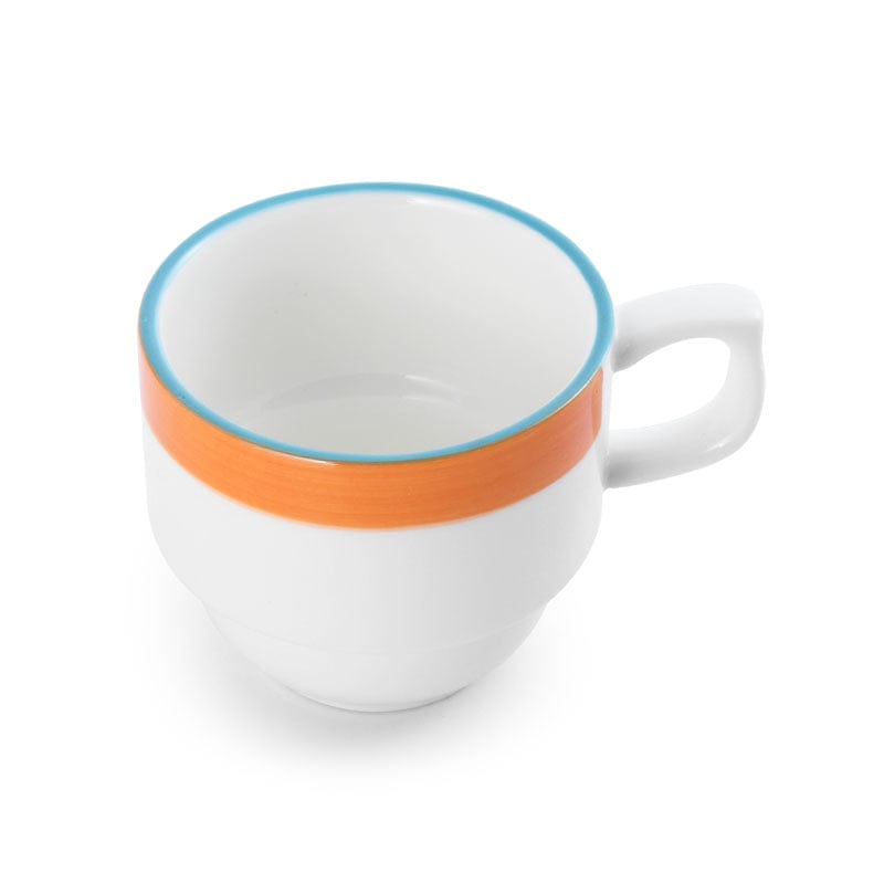 Bistro Sunday Brunch Porcelain Mug 4.4" / 8.5oz Orange #color_orange