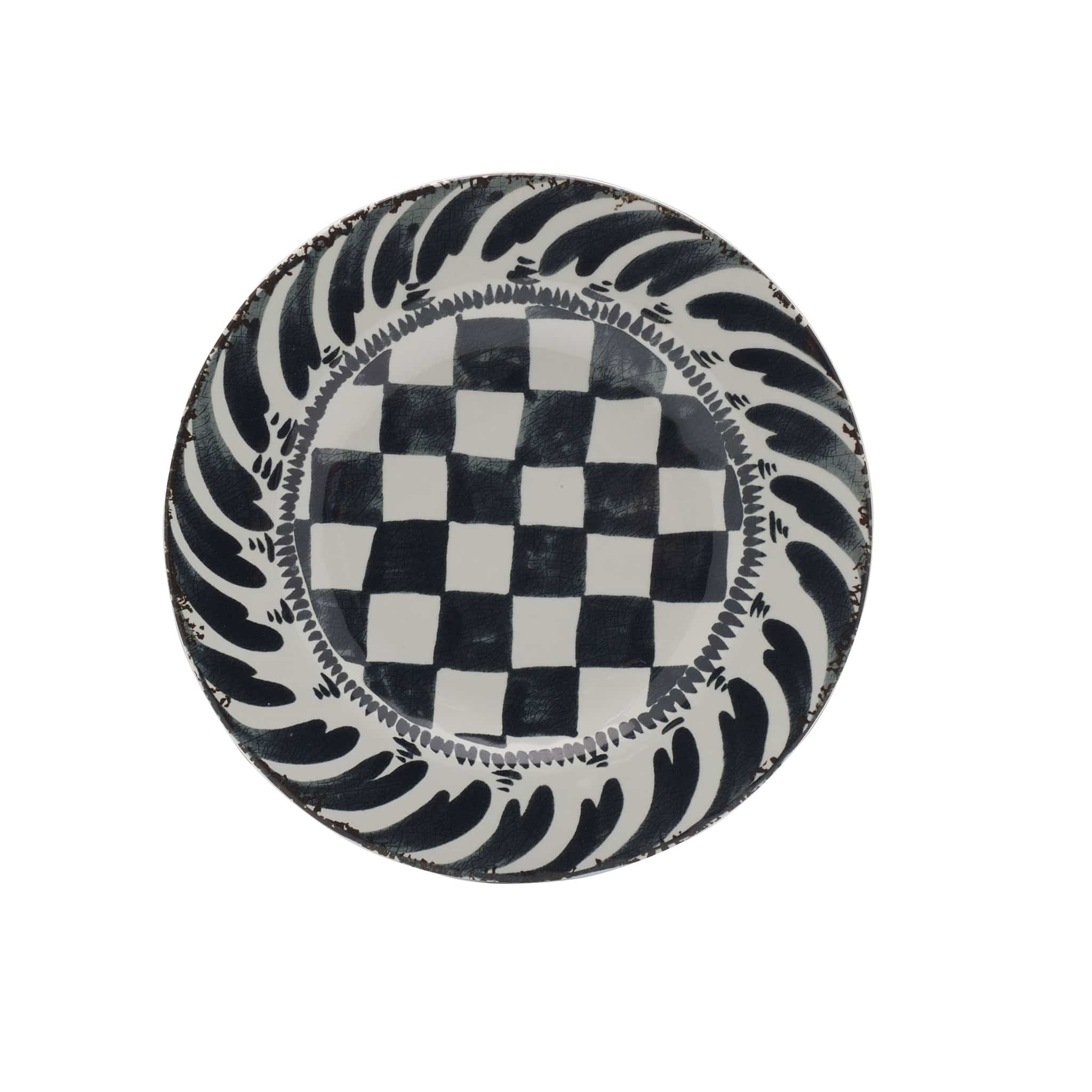 Merenda Melamine Plate 9" Black #color_black