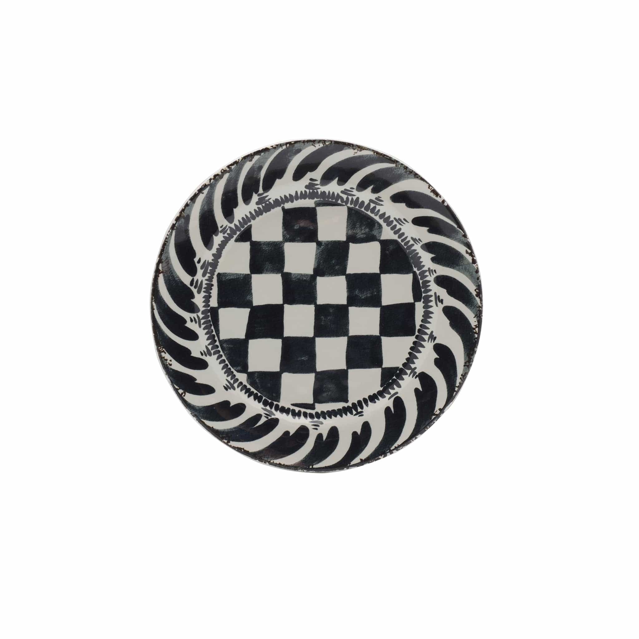Merenda Melamine Plate 7" Black #color_black