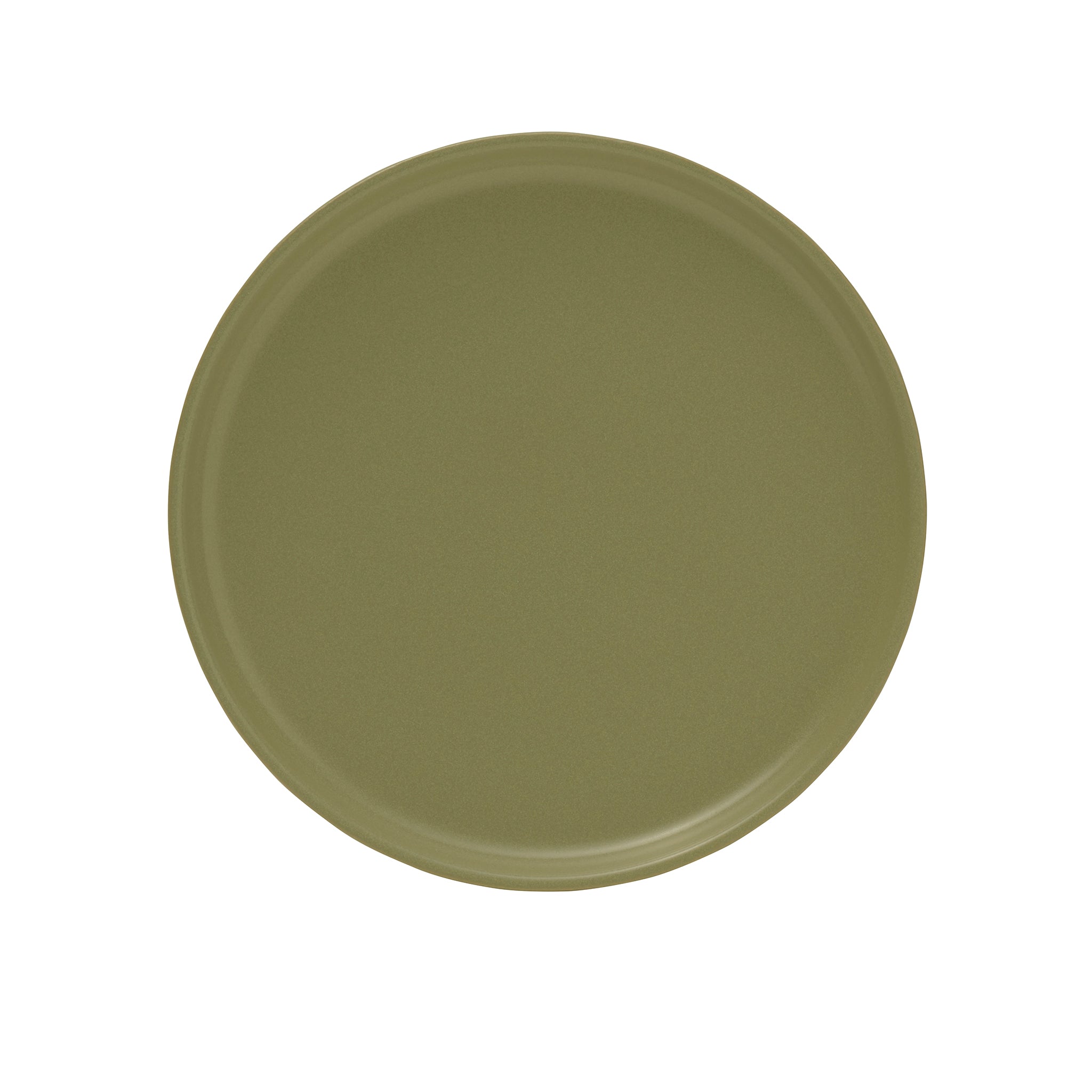 Solitude Stoneware Coupe Plate 8.5in Green
