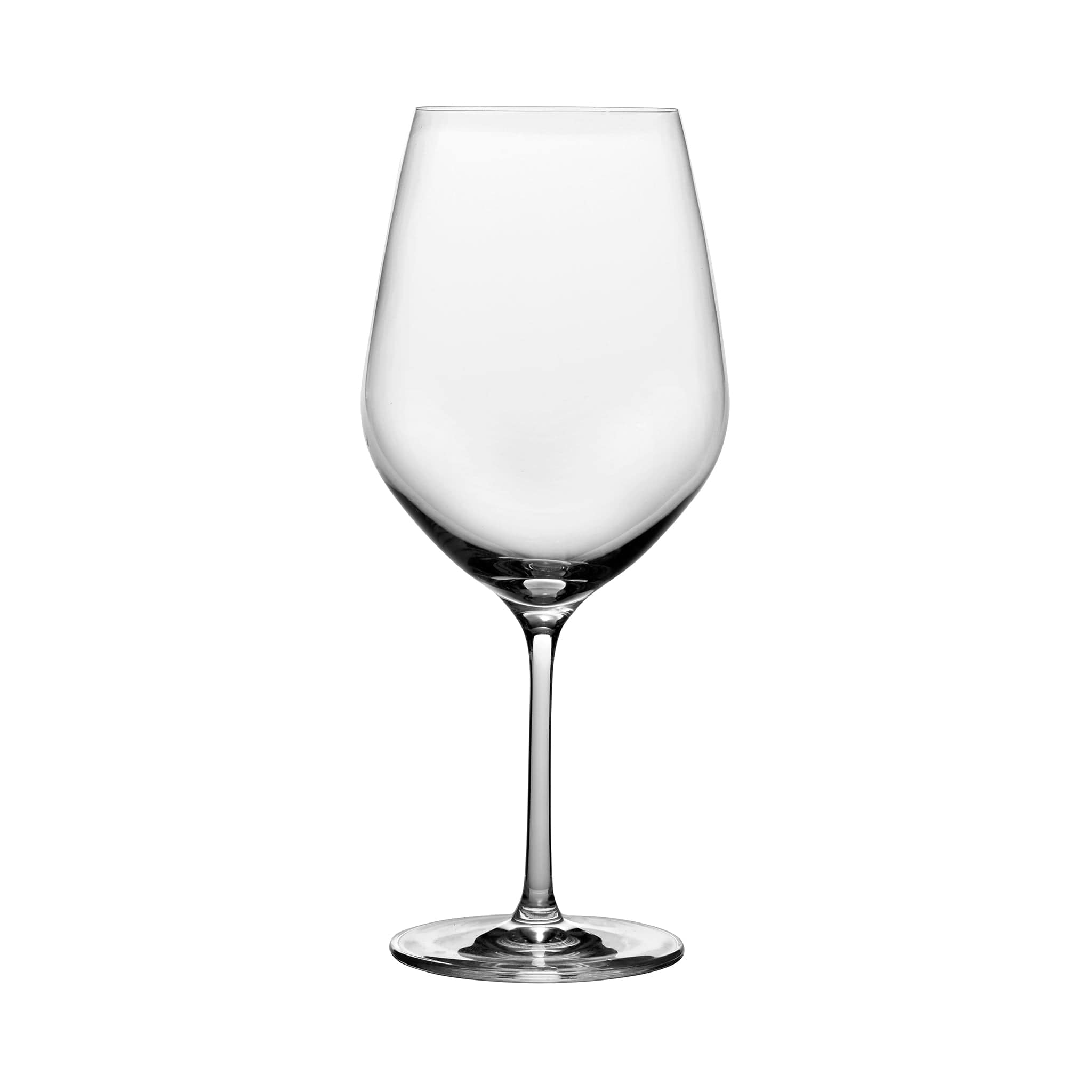 Abbey Crystalline Burgundy Glass 25oz Clear