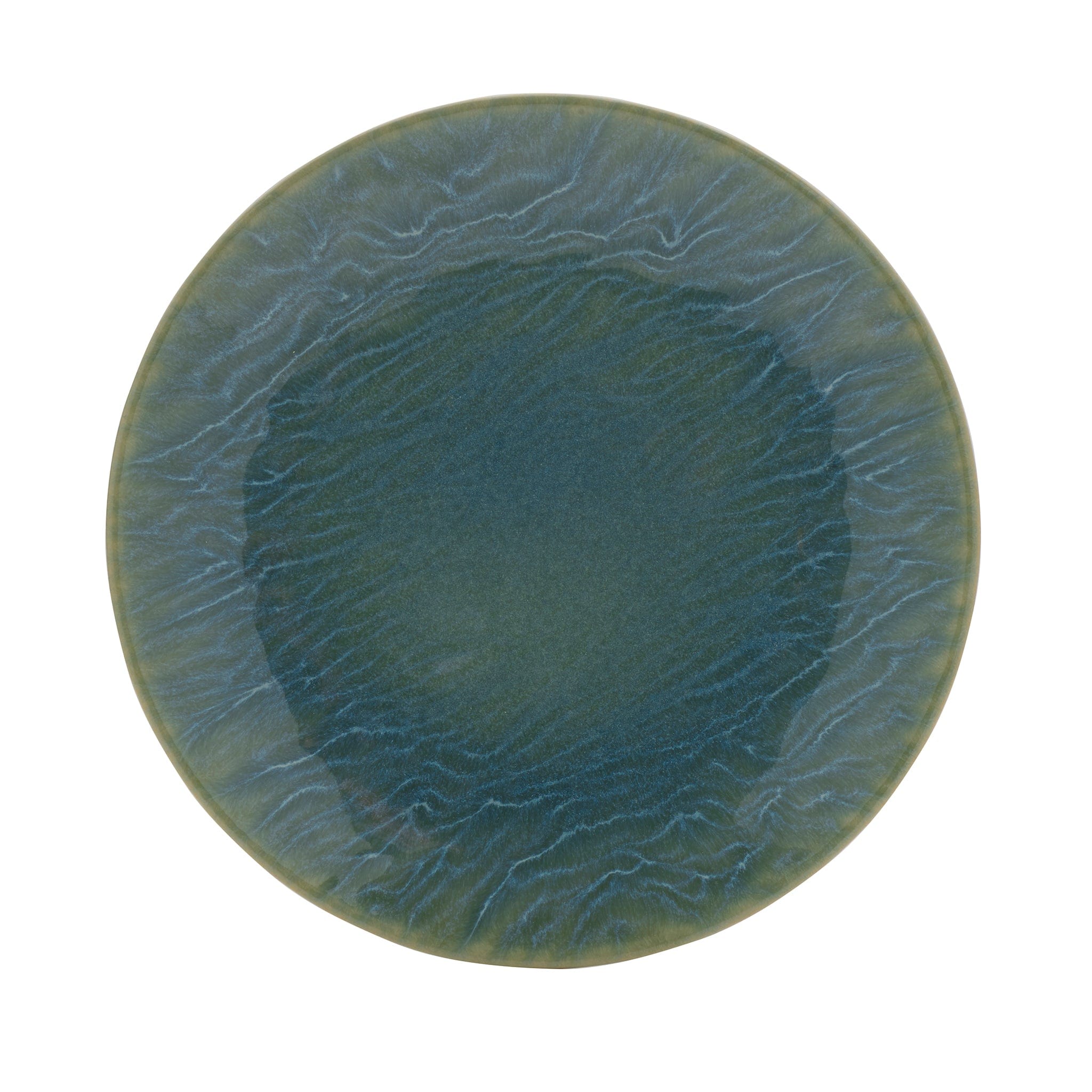 Hera Stoneware Coupe Plate 8.25" Turquoise